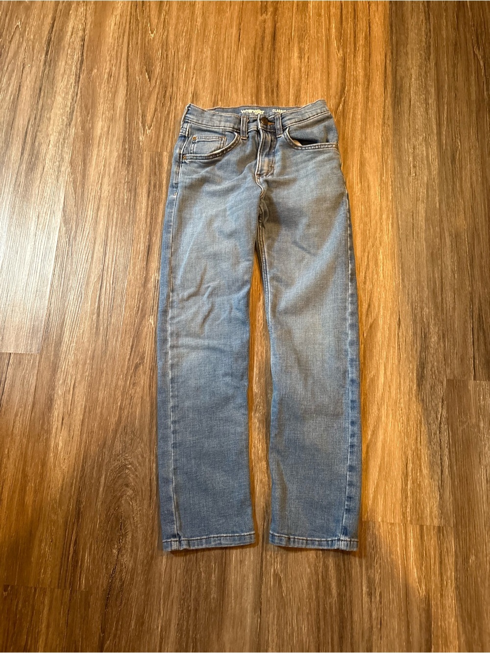 Wrangler Kids Straight -Leg Jeans in Light Blue Denim